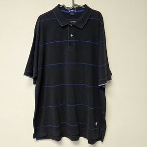 Cremieux Stripe Polo Shirt Black XL